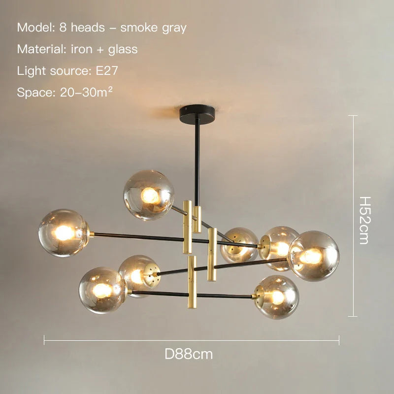 Juliette Contemporary Dual-Tone Chandelier