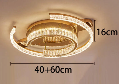 Plafonnier LED moderne – Plafonnier encastré minimaliste en acrylique pour chambre et salon | Options intelligentes de variation d'intensité