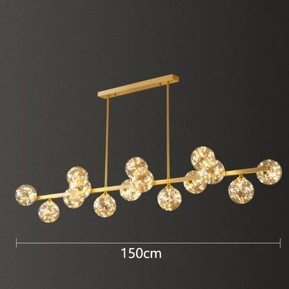 Lustre suspendu à LED moderne Aurélie pour salons et salles à manger