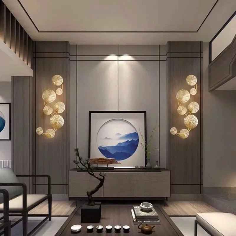 Océane Lotus Leaf Wall Lamp with Modern Artistic Design