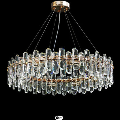 Genevieve Modern Crystal Glass Chandelier