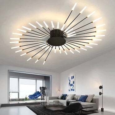 Celeste Nordic Fireworks LED Ceiling Chandelier for Modern Interiors