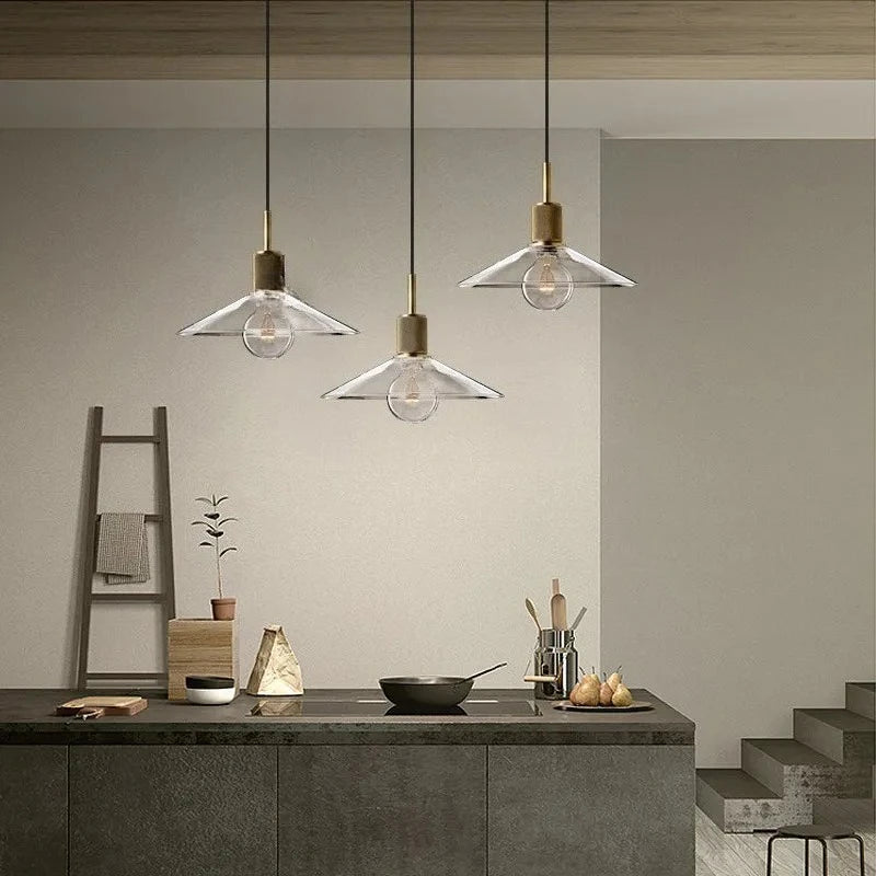 Suspension Inès Industrielle Cuivre Luminaire Rétro Café