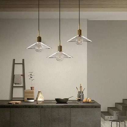 Suspension Inès Industrielle Cuivre Luminaire Rétro Café