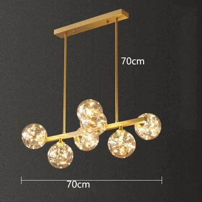 Lustre suspendu à LED moderne Aurélie pour salons et salles à manger