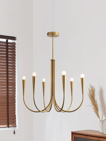 Lustre américain en fer forgé pour salon et restaurant