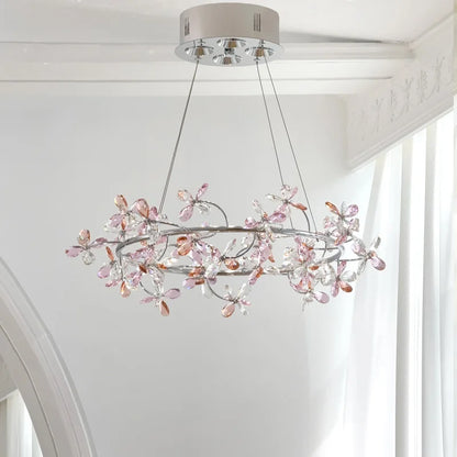 Camille Suspension Guirlande en Cristal Français Lampe de Chambre de Princesse