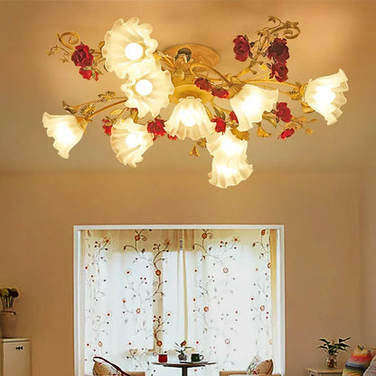 Plafonnier semi-encastré créatif Amélie Nordic Flower