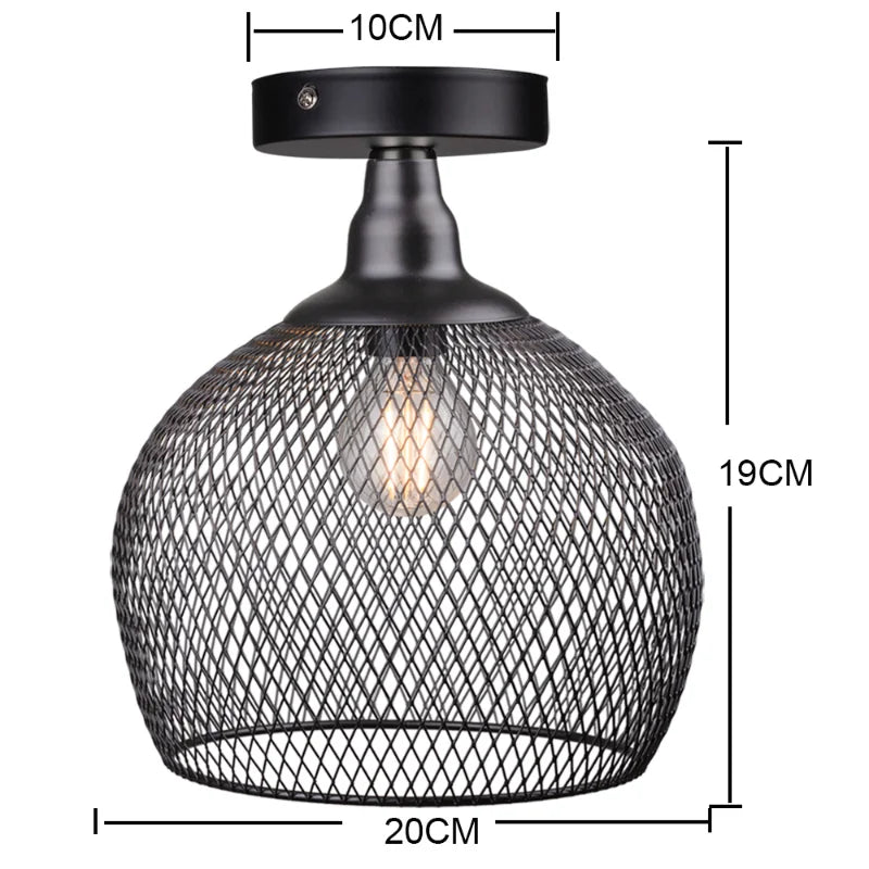 Amélie Nordic Bird Cage Ceiling Light Rose Gold Pendant