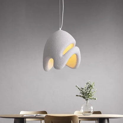 Camille Wabi Sabi Resin Pendant Light Minimalist Hanging Lamp