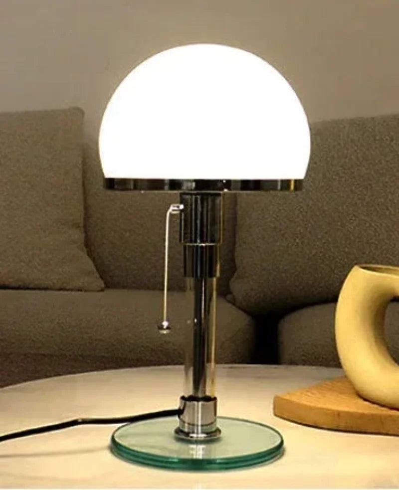 Lampe de table à LED en verre Amélie Bauhaus Glow