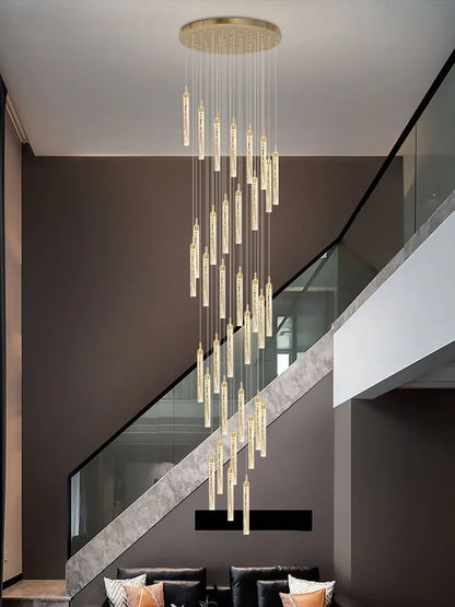 Lustre Pendentif Élodie Escalier de Cristal