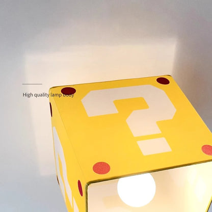 Sophie Lampe de Plafond pour Enfants Point d'Interrogation Jaune Créative Lumière de Chambre