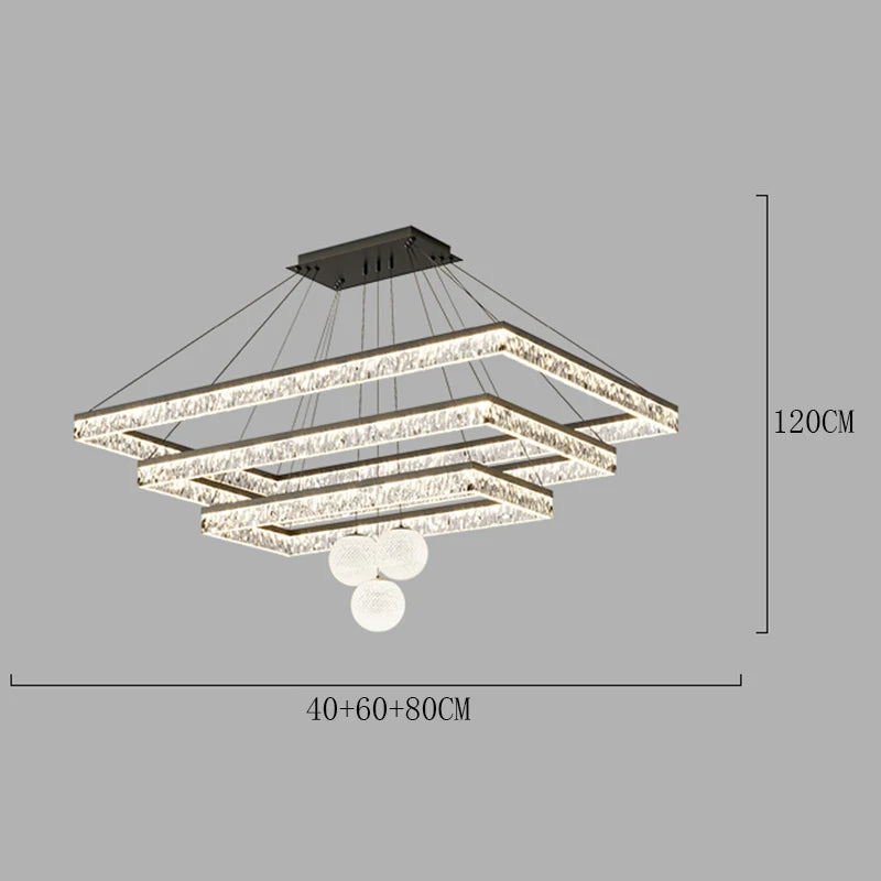Plafonnier Suspendu Linéaire LED Moderne – Luminaire Plafonnier Acrylique Minimaliste pour Salon