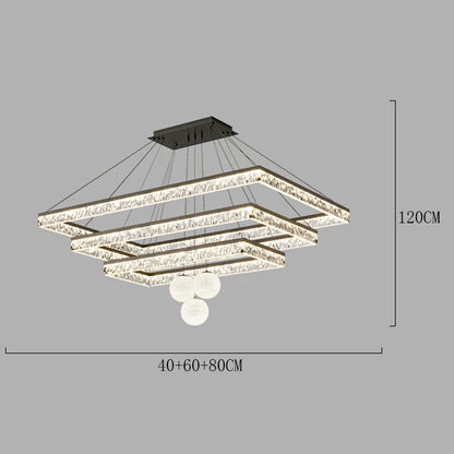 Plafonnier Suspendu Linéaire LED Moderne – Luminaire Plafonnier Acrylique Minimaliste pour Salon