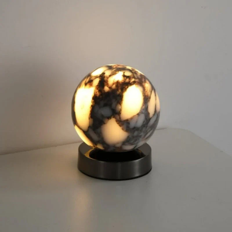 Camille Cosmo Glow Marble LED Bedside Lamp