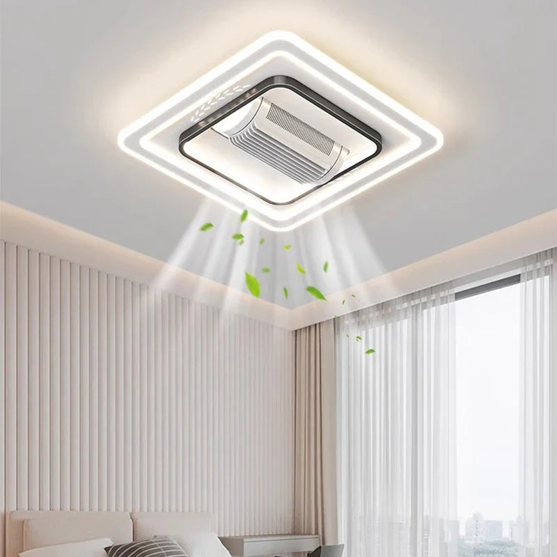 Aurevo Modern Bladeless LED Ceiling Fan Light