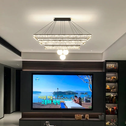 Plafonnier Suspendu Linéaire LED Moderne – Luminaire Plafonnier Acrylique Minimaliste pour Salon