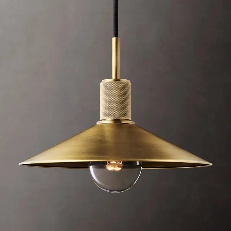 Suspension Inès Industrielle Cuivre Luminaire Rétro Café