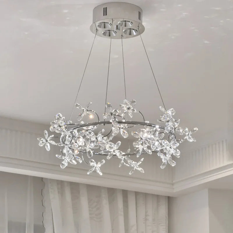 Camille Suspension Guirlande en Cristal Français Lampe de Chambre de Princesse