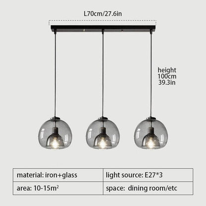 Amélie Antonio Glass Pendant Light
