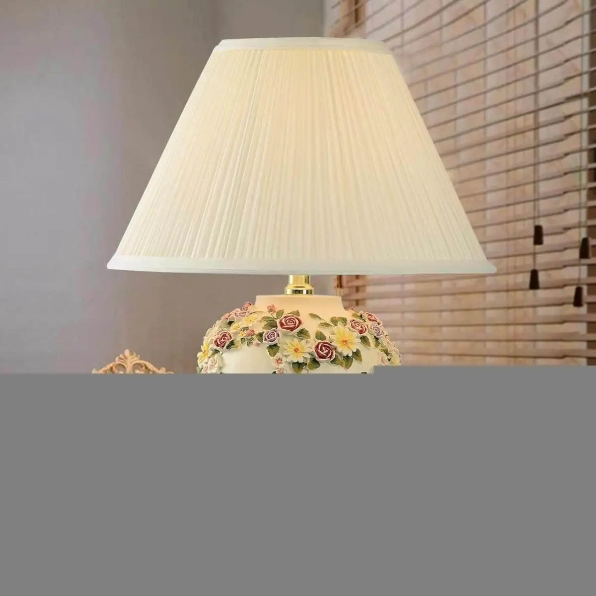 Madeleine Romantic Ceramic Bedside Table Lamp