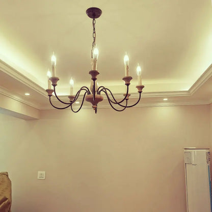 Suspension Vintage en Bois Élodie pour Salons et Salles à Manger