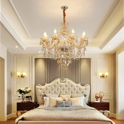 Crystal chandelier minimalist modern bedroom dining room chandelier