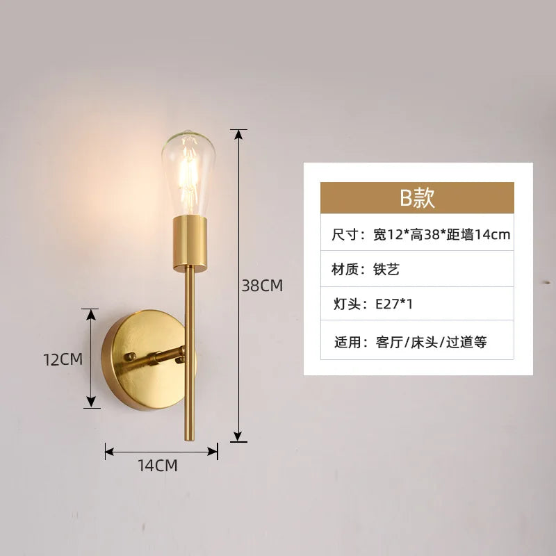 Applique murale Isabelle Double Tête Lampe Miroir Minimaliste