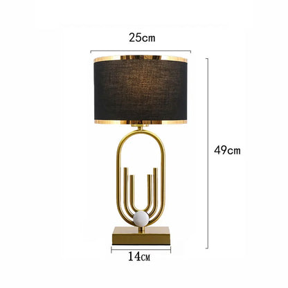 Lampe de table géométrique moderne dorée Orléans