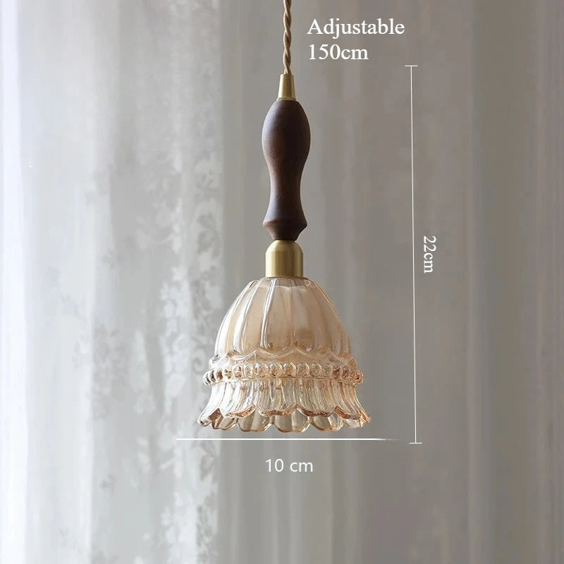 Lina Modern Minimalist Green Glass Pendant Light