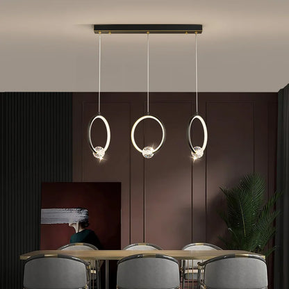 Lustre pendentif Margaux cuivre cristal