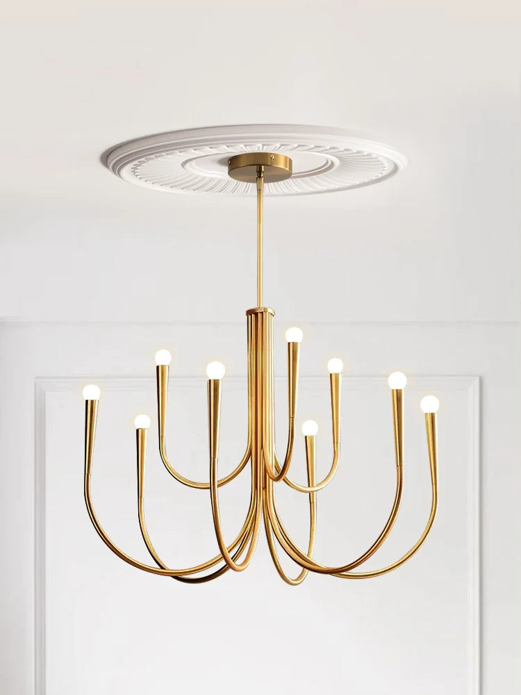 Lustre américain en fer forgé pour salon et restaurant