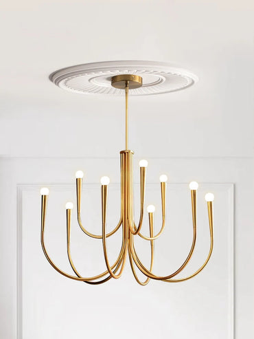 Lustre américain en fer forgé pour salon et restaurant