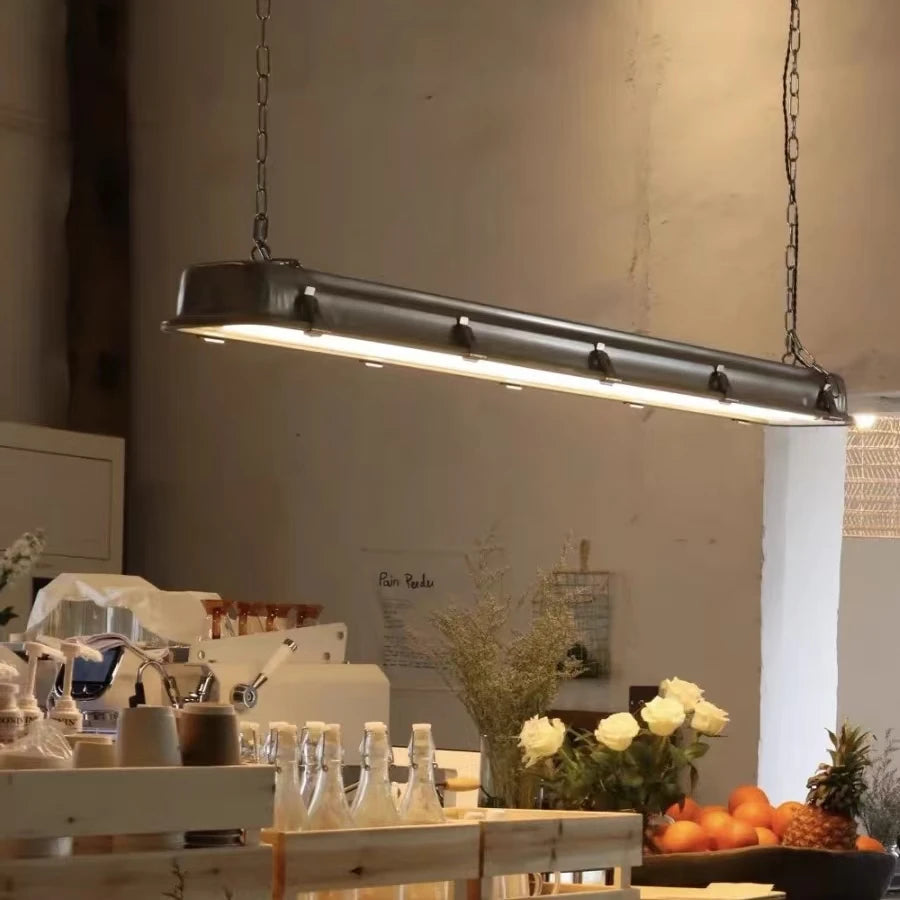Amélie Industrial Rectangular Pendant Chandelier