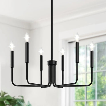 Lustre bougie en fer de style rétro Isabelle