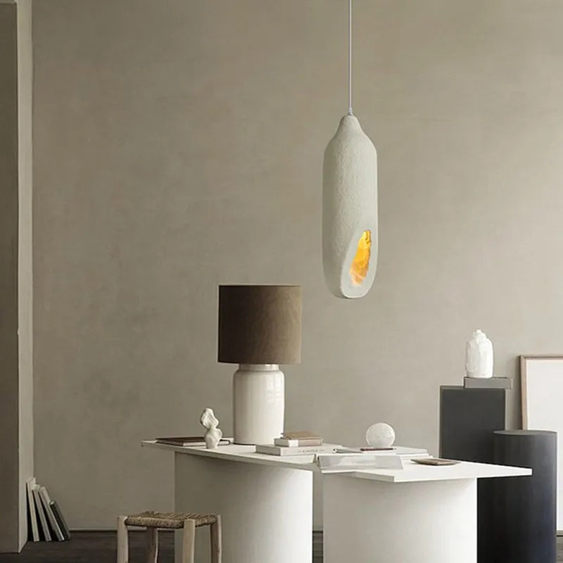 Amélie Wabi Sabi Suspension Ciment Lustre Minimaliste
