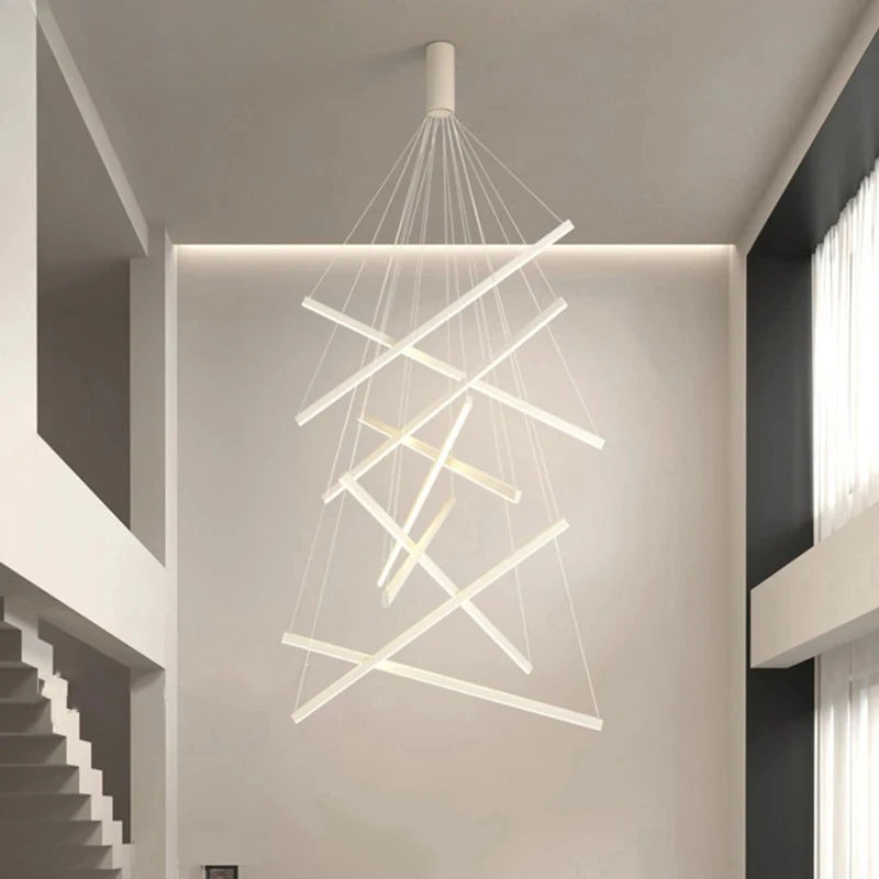 Élise Modern LED Stair Long Ceiling Chandelier