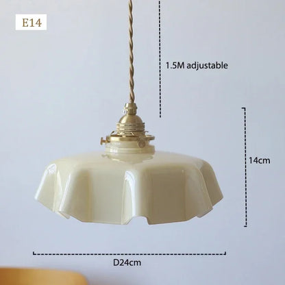 Suspension en verre français Élodie Laiton nordique