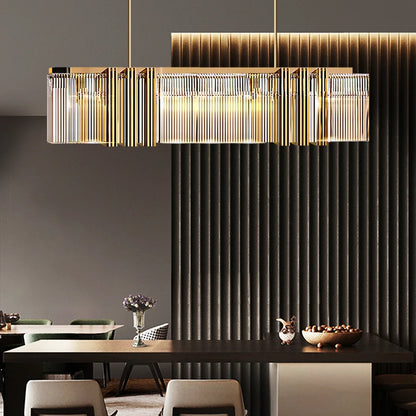 Lustre Suspendu Linéaire LED Colette Crystal