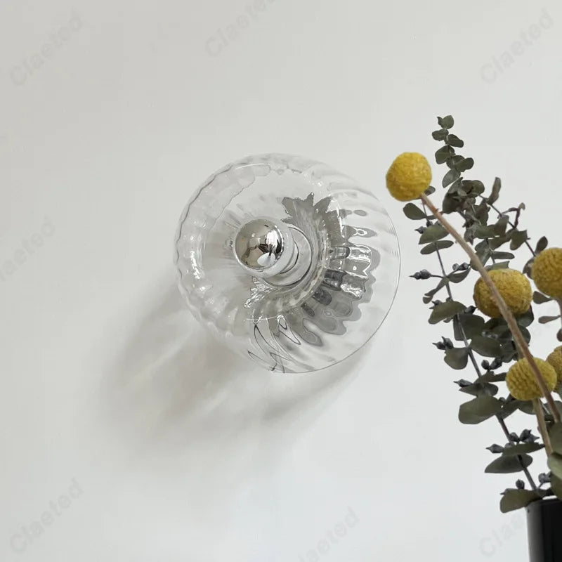 Lucie Retro Glass Wall Light