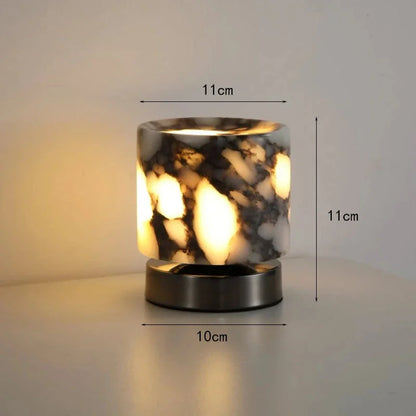 Camille Cosmo Glow Marble LED Bedside Lamp