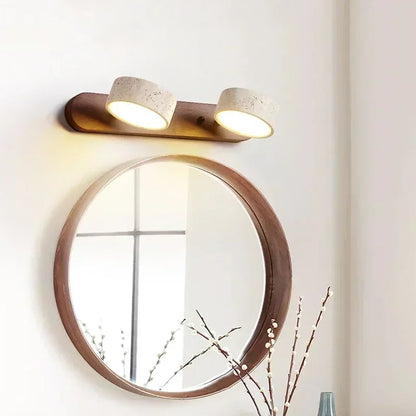 Applique murale LED rotative Amélie Travertin Duo