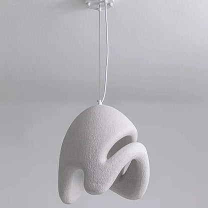 Camille Wabi Sabi Resin Pendant Light Minimalist Hanging Lamp
