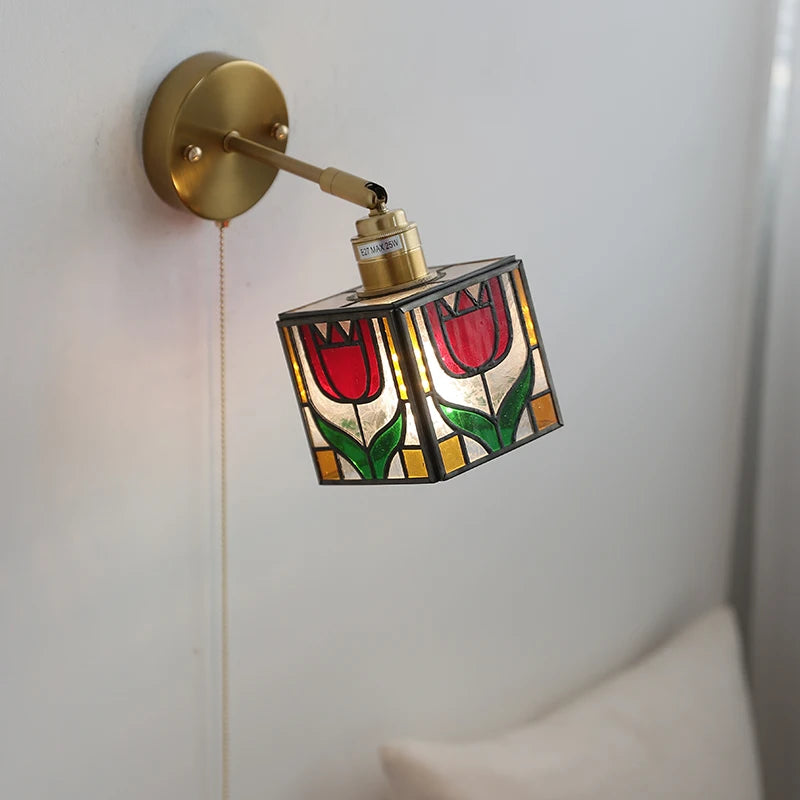 Applique Murale Carrée en Verre Aurélie Style Nordique Moderne