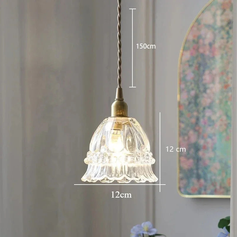 Lina Modern Minimalist Green Glass Pendant Light