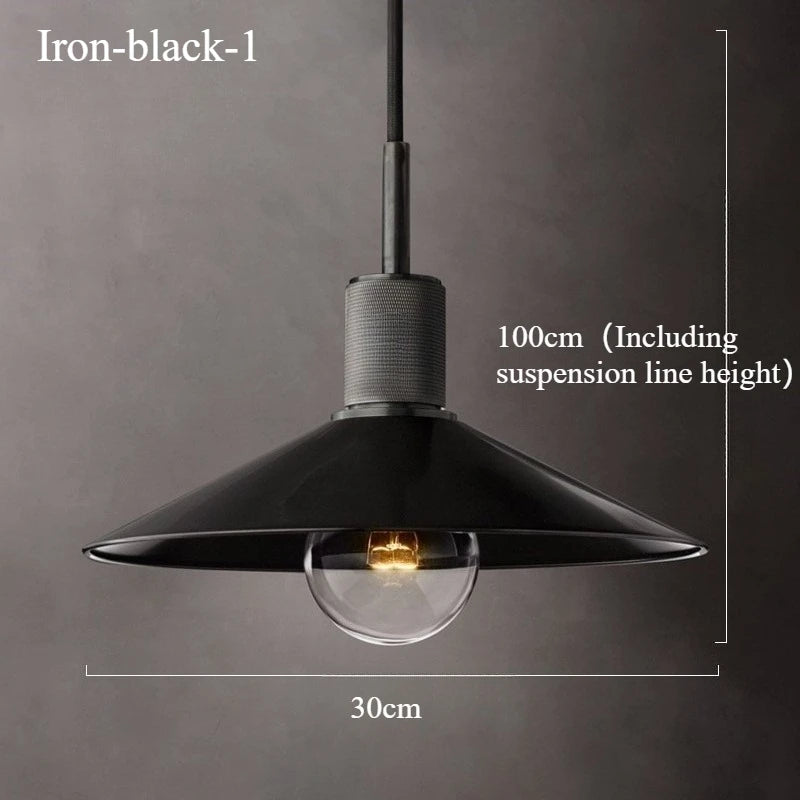 Suspension Inès Industrielle Cuivre Luminaire Rétro Café