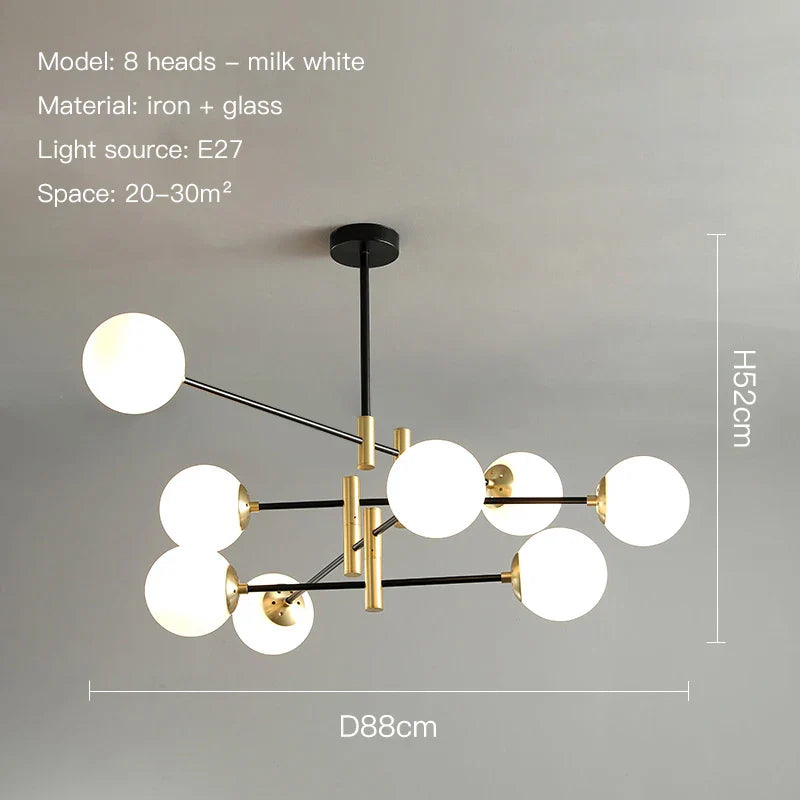 Juliette Contemporary Dual-Tone Chandelier