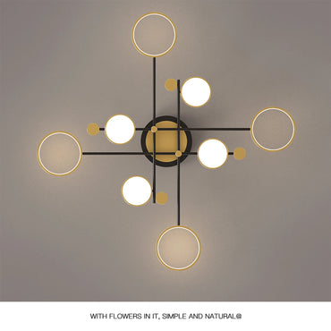 Auriane Nordic Gold Black LED Ceiling Pendant Light