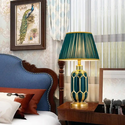 Black Ceramic Modern Luxury Table Lamp for Bedroom Living Room